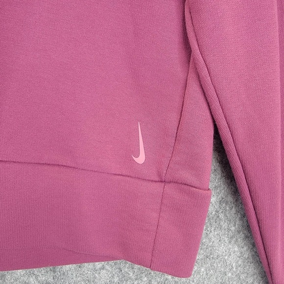 Nike Dri-FIT Pullover Womens Large Crewneck Sweatshirt Back Cut Out Workout Gym - Picture 2 of 11